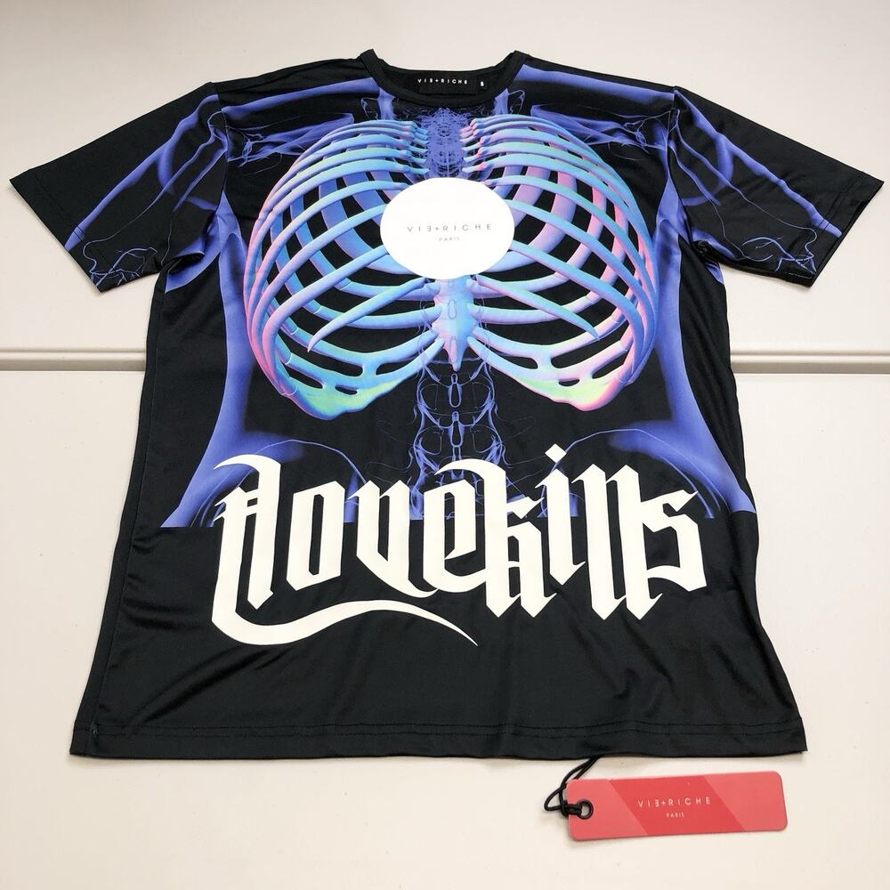 VIE RICHE X-RAY LOVE KILLS Size Small Streetwear NWT Msrp $108